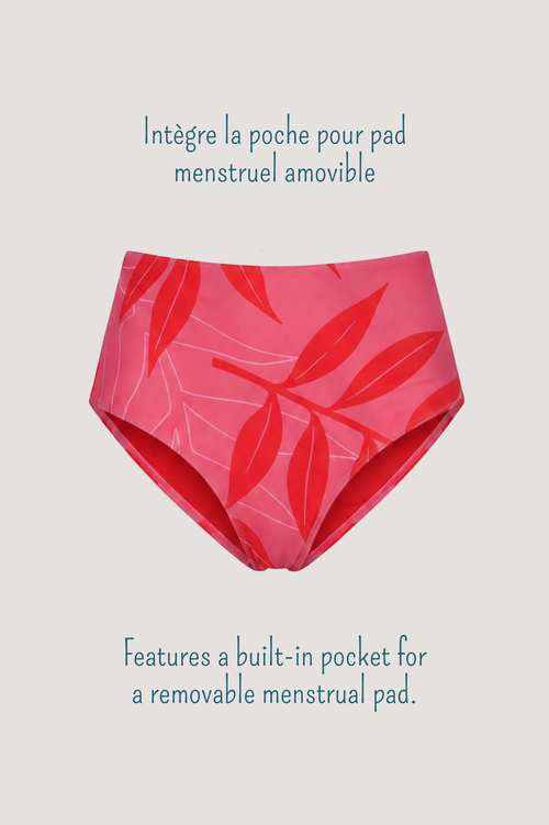 Le bas de maillot Aru associe confort et style avec une coupe pensée pour s’adapter à toutes les morphologies. Inspiré des îles, ce bas menstruel amovible offre un look élégant et facile à porter au quotidien comme à la plage.