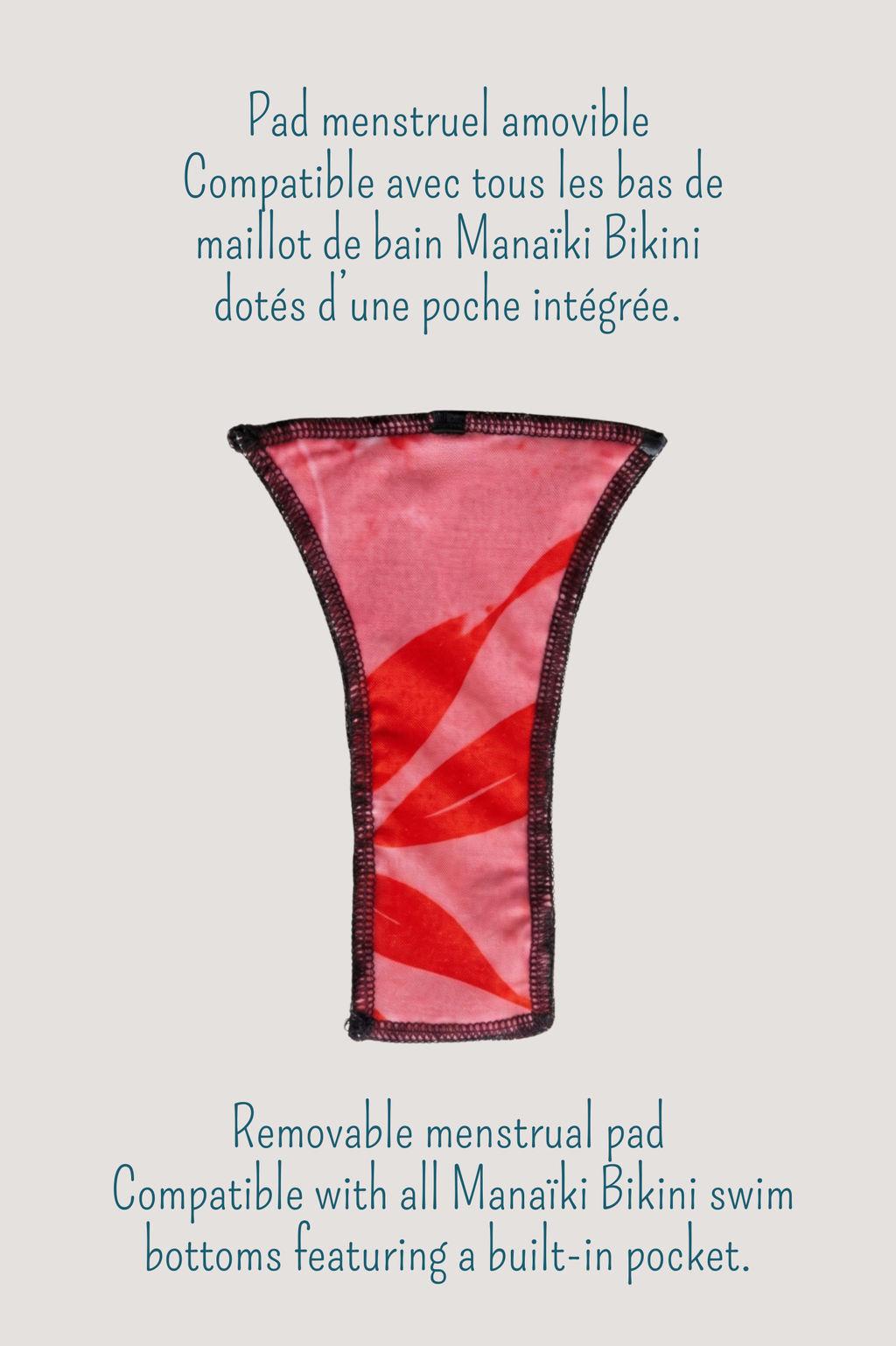 Pad menstruel aquatique absorbant conçu pour les flux moyens recycle feuille